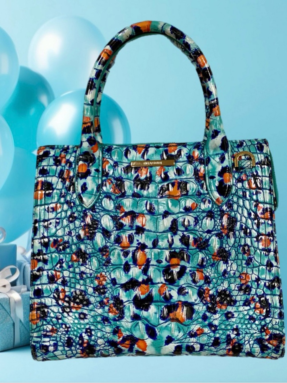 🩵Brahmin FRISKY MELBOURNE Small Caroline Satchel